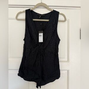 BCBGMaxAzria Black Sleeveless Blouse